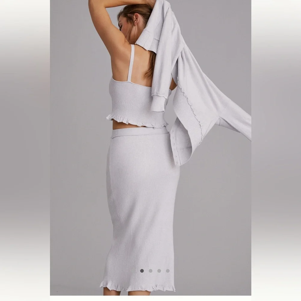 Daily practice by Anthropologie 3 piece knit lounge set, size S